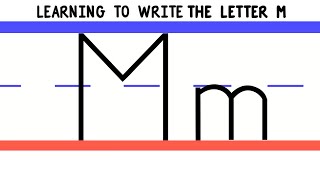 Write the Letter M  ABC Writing for Kids  Alphabet Handwriting by 123ABCtv [upl. by Llemert]