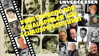 verstorbene Schauspielerinnen der DDR A bis C  DEFA Filme [upl. by Ithsav89]