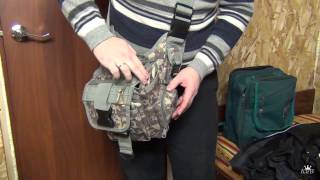 Китайская тактическая сумка  Military Tactical Camping Shoulder [upl. by Corson]