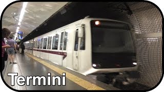 Metro Train  Termini Station Rome [upl. by Thill]