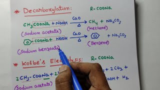 Decarboxylation and kolbes electrolysis [upl. by Lumbard]