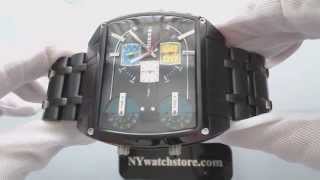 Mens Black DZ7325Fleet 3 Time Zone Big Chronograph Watch DZ7325 [upl. by Kavita]