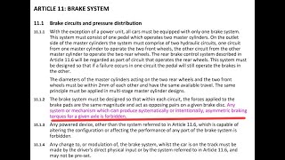 F1 Asimmetric Brake System art 1112 non cerano DUBBI interpretativi neppure PRIMA [upl. by Godred]