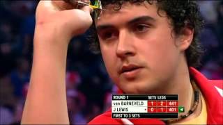 PDC World Darts Championship 2014  First Round  van Barneveld VS J Lewis [upl. by Sussi]