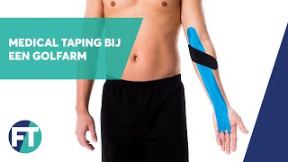 Hoe tape je een golfarm  Medical Taping  FysioTape [upl. by Nylauqcaj]