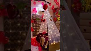 ROMANTIC ROOM DECORATION FOR COUPLE  ROOM DECORATION FOR HONEYMOON  COUPLE ROOM DECORATION [upl. by Anaynek559]