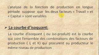 Microéconomie S2 partie 4 quot la courbe disoquant quot [upl. by Feldman]