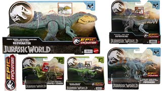 Jurassic world epic evolution new dinosaur toys kaprosuchus neovenator poposaurus [upl. by Tnomed212]