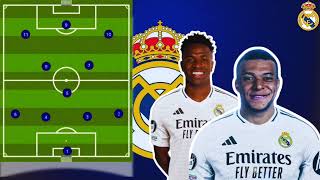 REAL MADRID VS ATALANTA BERGAME  MBAPPE TITULAIRE [upl. by Priscella]