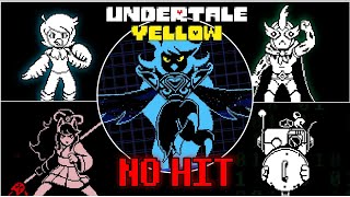 Undertale Yellow  ALL GENOCIDE BOSSES NO HIT [upl. by Nnylsaj631]