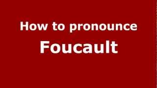 How to Pronounce Foucault  PronounceNamescom [upl. by Farro]