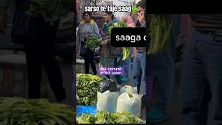 sarso te taje saag pile phoola wale viralvideo streetfood feelyourloveandinjoyyourlife [upl. by Eehtomit]