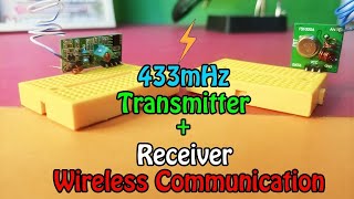 433mhz RF Transmitter and Receiver Module Tutorial [upl. by Korrie]