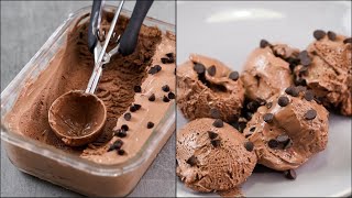 NO CONDENSED MILK CHOCOLATE ICE CREAM  EASY CHOCOLATE ICE CREAM RECIPE  NOven [upl. by Bainbrudge82]