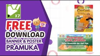 Poster amp Banner Pramuka Cdr Free DOWNLOAD [upl. by Ttoile]