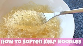 How to Soften Kelp Noodles  Fibroid Friendly NOODLES [upl. by Raffaello422]