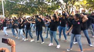 Pondicherry University Vanicom 2017 Flashmob [upl. by Haymo]