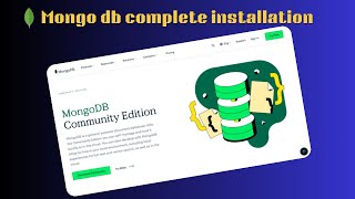 How to Install MongoDB in Windows 1110  Complete Installation Tutorial in Hindi mongodb [upl. by Alyakim]