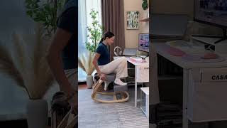 Gymax Ergonomic Kneeling Chair Rock your way to a perfect posture [upl. by Arreik51]