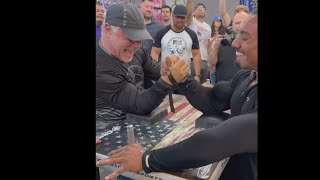 John Brzenk vs Larry Wheels 2024 new match Armwrestling [upl. by Samled]