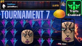 TRAITS TOURNAMENT 7 287B DAMAGE  Anime Vanguards [upl. by Ylrak556]