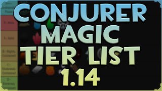 Conjurer Magic Tier List 114  Arcane Odyssey [upl. by Bertsche]