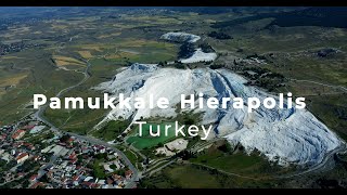 Pamukkale Hierapolis Turkey 4k Drone [upl. by Remos]