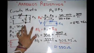 Circuito Serie Paralelo Mixto Ejemplos Formula [upl. by Enirbas]