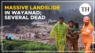 Kerala Several dead and hundreds feared trapped in a massive landslide in Wayanad [upl. by Lebasy845]