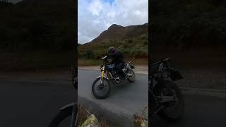 Epic fly by by Africa twin and Triumph scrambler near Loweswater [upl. by Hough367]