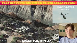 13Year Old Casselton North Dakota Boy Survives Fall Into Grand Canyon [upl. by Eessac]