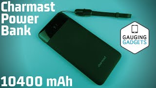 Charmast 10400mAh Portable Charger Review  Slim 10000 Power Bank [upl. by Ylrevaw]