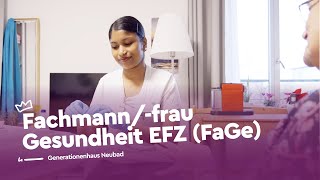 Fürsorgen als Fachmannfrau Gesundheit EFZ  Generationenhaus Neubad  Lehrstellenvideo  Yousty [upl. by Gavrilla]