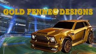 BEST GOLD FENNEC Designs Rocket League [upl. by Ellenid]