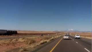 Driving Westbound on Interstate 40 near Winslow Arizona in February 2013 [upl. by Giacomo]