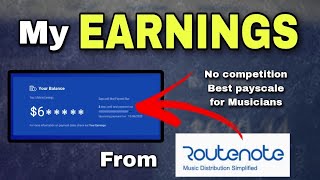 My earnings from Routenote  Free music distribution  routenote payment proof [upl. by Asaeret]