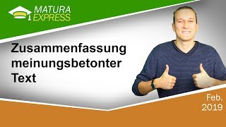 Textinterpretation – Epik  Zentralmatura Deutsch Jänner 2019 21 [upl. by Elleina]