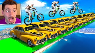 GTA V Online BMX vs TÁXI  o salto ÉPICO PELOS CARROS [upl. by Sebastien]