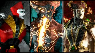 MORTAL KOMBAT SHINNOK Evolution Skins Brutalities Fatalities and Super Moves MK4  MK1 fanart [upl. by Amir]