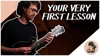 Your Very First Mandolin Lesson  Beginner Mandolin Lesson Series Part 1 [upl. by Wichman168]