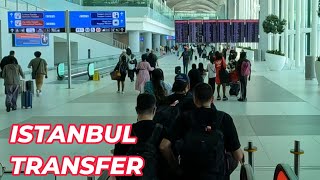 New Istanbul Airport Transit  Connecting Flight Transfer  Huge Lounge Tour 🇹🇷 [upl. by Seessel551]