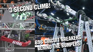 Behind the Bumpers 696 Circuit Breakers Robot Rapid React [upl. by Busey]