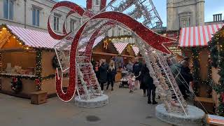 Part of the WnterFestival holiday market Aberdeen Scotland MarischalCollege [upl. by Lakym]