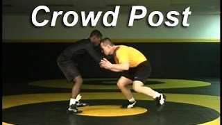 Crowd Post Double Leg  Cary Kolat Wrestling Moves [upl. by Darreg]