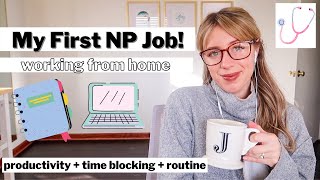 Day in the Life as a Nurse Practitioner Working from Home amp Remote Telemedicine [upl. by Haggi685]