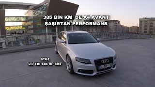 Audi A4 B8 Avant  20 TDI 185 HP Yazılımlı MT6 Test  385 Bin KMde Mükemmel Kondisyon [upl. by Erdnoid]