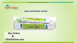 Kojic Skin Lightening Cream  ClickOnCarecom [upl. by Romeu501]