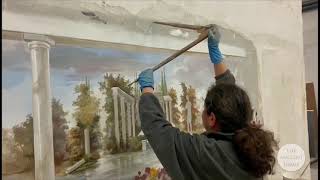 The making of a Renaissance Fresco  The Ancient Home [upl. by Drofliw725]