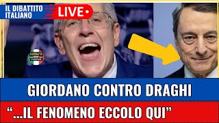 MARIO GIORDANO FURIOSO SU DRAGHI ‘800 MILIARDI PER SALVARE L’EUROPA ASSURDO [upl. by Jourdan807]