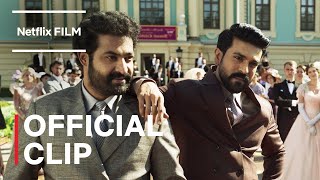 RRR  Dance Scene Intro with Jr NTR amp Ram Charan  Netflix [upl. by Nnaecarg656]